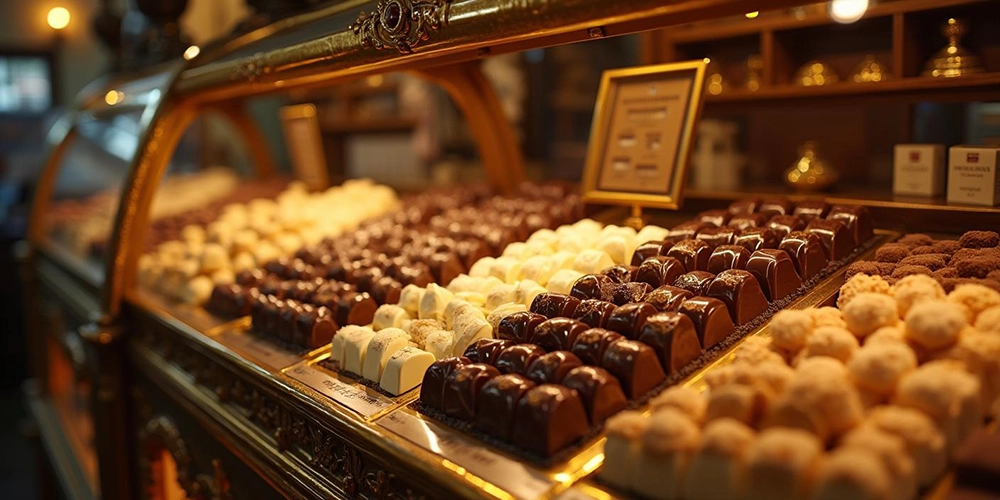 Swiss Chocolates Display